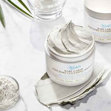 Kiehl's Since 1851 Rare Earth Deep Pore Cleansing Masque Image 2 Best Clay Mask, Pore Mask, Cleansing Mask, Clay Face Mask, Face Mask Recipe, Skin Mask, Pore Cleansing, Minimize Pores, Clay Mask