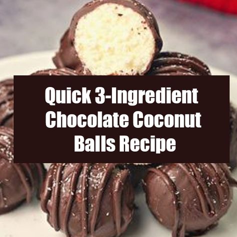 Quick 3-Ingredient Chocolate Coconut Balls Recipe Smoothie Pictures, Coconut Balls Recipe, Chocolate Coconut Balls, Natural Sinus Relief, Tummy Trimmer, Coconut Balls, Sinus Relief, Unhealthy Diet, Juicing For Health