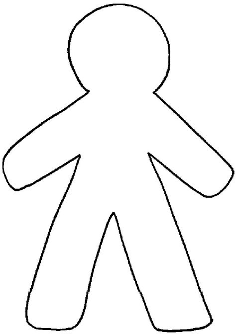 6747 views Person Template, Person Outline, Body Preschool, Shape Coloring Pages, Outline Template, People Coloring Pages, Body Outline, Body Template, Preschool Printables