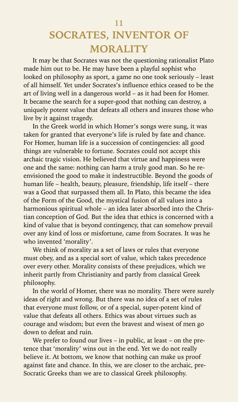 “SOCRATES, INVENTOR OF MORALITY” ~ Excerpt from Straw Dogs, by John Gray What Is Philosophy, Blood Of The Lamb, English Literature Notes, Literature Notes, Ancient Wisdom Quotes, Story Prompt, Podcast Content, Ias Study Material, You Really Got Me