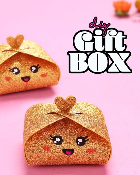 How to make Gift Box | gift, paper, craft, tutorial | How to make Gift Box | Gift Ideas | Paper Gift Box #diy #diyvideo #diycrafts #diytutorial #diyprojects #easydiy #lovecrafting #giftbox #giftideas #gifts... | By D.I.Yay | Facebook Gift Paper Craft, Homemade Gift Bags, Homemade Gift Boxes, Box Gift Ideas, Gift Bags Diy, Custom Gift Bags, Gift Wrapping Inspiration, Diy Gift Set, Gift Paper