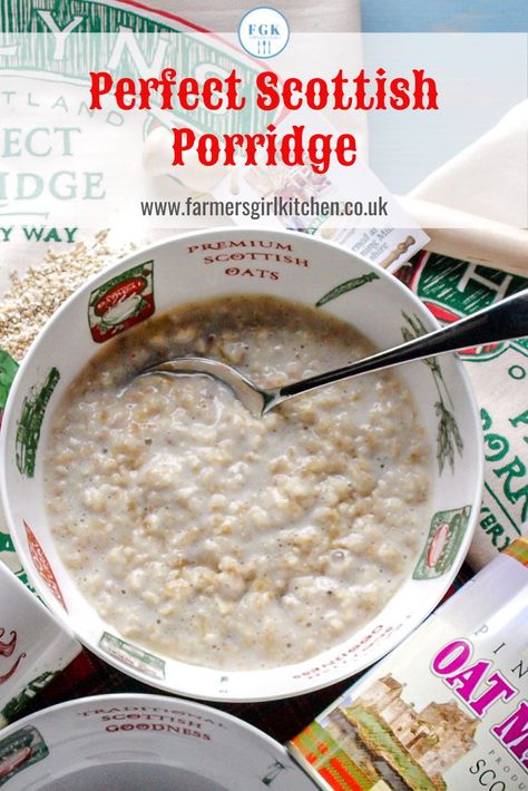 Scottish Oatmeal Recipes, Scottish Porridge Recipes, Porridge Recipes Healthy, Oatmeal Porridge Recipes, Easy Porridge Recipes, Scottish Porridge, Scottish Oatmeal, Oatmeal Recipes Breakfast, Scottish Party