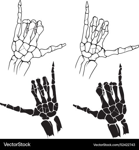 Skeleton Shaka, Skeleton Vector, Shaka Hand, Shaka Sign, Call Sign, Arm Art, Hand Sign, Hand Drawn Vector, Vector Drawing