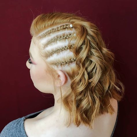 Side Head Braid, Braids On The Side, Head Braid, Competition Hair, Tight Braids, Side Braid Hairstyles, Girl Hairstyle, Hair Upstyles, Dance Hairstyles