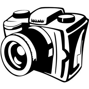 Camera Stencil, Camera Outline, Easy Sketches For Beginners, Camera Clipart, Camera Clip Art, Harley Davidson Artwork, Simple Camera, Camera Drawing, Newspaper Art