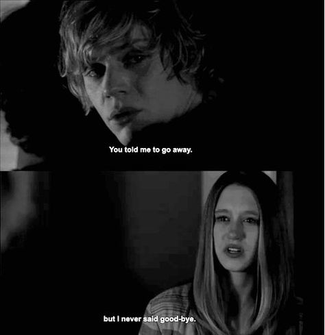 Violet And Tate, American Horror Story Quotes, Evan Peters Ahs, Evan Peters American Horror Story, Violet Harmon, Tate And Violet, American Horror Story 3, Normal People Scare Me, People Scare Me