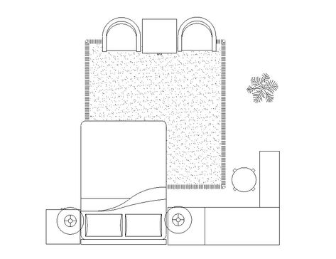 Floor Plan Symbols, Big Cats Photography, Drawing Block, Side Tables Bedroom, Cats Photography, House Plan Ideas, Cad Blocks, Concrete Art, Autocad Drawing