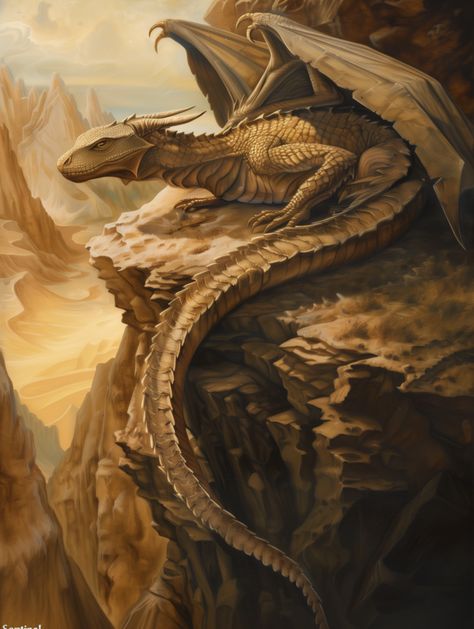 Sand Dragon, Desert Dragon, Desert Kingdom, Fantasy Desert, World Building, Desert Colors, Apex Predator, Book Writing, Monster Art