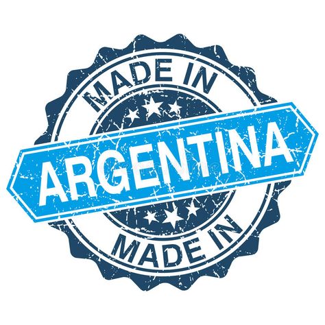 Made in Argentina vintage stamp. Isolated on white background stock illustration Stickers Argentina, North Of Spain, My Land, Travel Stamp, Vintage Hotels, Argentina Travel, My Turn, Illustration Background, Cute Clay