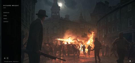 Featured Pro Portfolio: Richard Wright - ArtStation Magazine Pump Shotgun, Call Of Cthulhu Rpg, Lovecraft Cthulhu, Lovecraftian Horror, Richard Wright, Rpg Horror, Survival Horror, Hp Lovecraft, Cthulhu Mythos