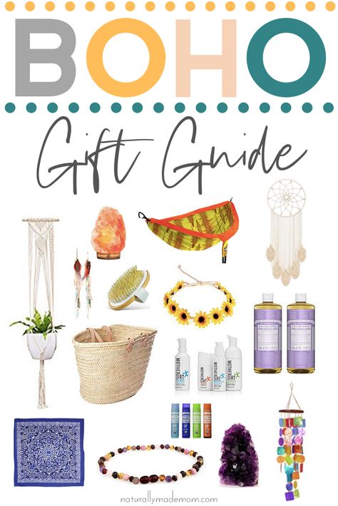 This simple boho gift guide is perfect for Mother's Day gift ideas for moms that enjoy eco-friendly products that align with the zero waste, non-toxic movement. There are over 40 ideas which can be purchased quickly through Amazon. #bohogiftguide #ecofriendlyproducts #zerowaste #minimalism #minimalistgiftguide #nontoxicgifts Gift Ideas For Moms, Boho Mama, Hippie Mom, Gifts To Buy, Natural Beauty Products, Hippy Gifts, Mama Gifts, Chic Gifts, Boho Gifts