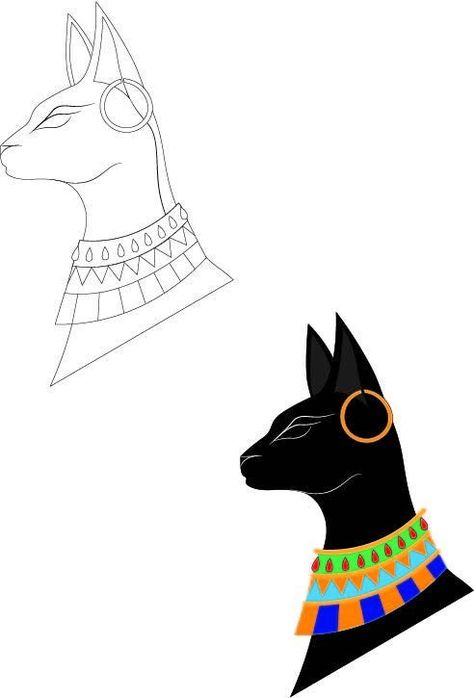 Egyptian Art Drawing, Egypt Drawing, Ancient Egypt Animals, Egypt Animals, Sphinx Tattoo, Ancient Egypt Hieroglyphics, Egyptian Poster, Pixie Tattoo, Egyptian Drawings