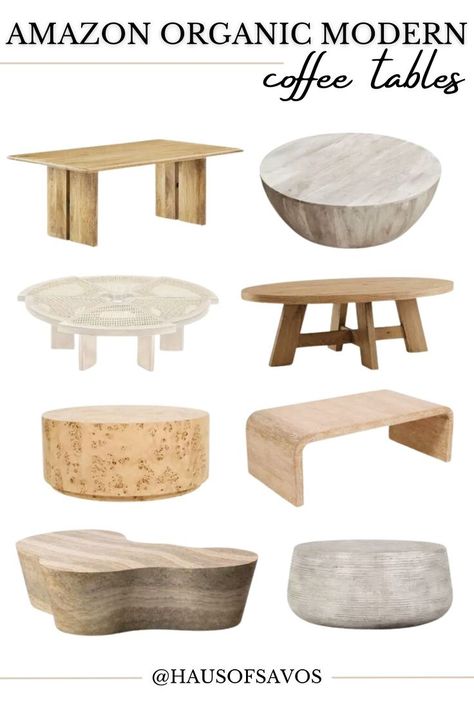 Embrace the beauty of Organic Modern Living with The Best Coffee Tables on Amazon! Elevate your transitional home decor with these exquisite stone coffee tables, designed to enhance your living room furniture. Discover the perfect blend of style and functionality, curated to complement various living room styles and create a luxurious atmosphere. Earth Tone Living Room, Organic Coffee Table, Oversized Coffee Table, Organic Modern Living Room, Organic Living Room, Modern Wood Coffee Table, Small Apartment Bedrooms, Concrete Coffee Table, Transitional Home