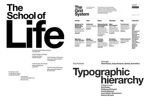 deandi.agencyVisual hierarchy #Typography #hierarchy is really #important in all #design #fields. #Size and #weight of the #font can easily #indicate which #words or #letters are the most important, so #keepinmind this #aspect when you #create your #text. You also have to #remember that you can #achieve a #great #visual hierarchy through the #position and #color of the text. Hierarchy Design, Typography Images, Visual Hierarchy, Layout Design Inspiration, Swiss Design, Typography Layout, Graphic Design Fonts, Typographic Poster, Grand Cayman