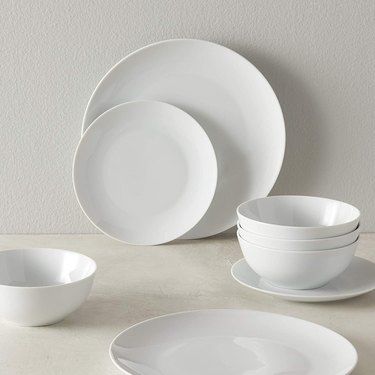 The Best Dinnerware Brands Across All Price Points | Hunker Dinner Set Design, Set Of Plates, White Dinnerware Set, Melamine Dinnerware Sets, China Dinnerware Sets, Bone China Dinnerware, Plates And Bowls Set, White Dinnerware, Melamine Dinnerware