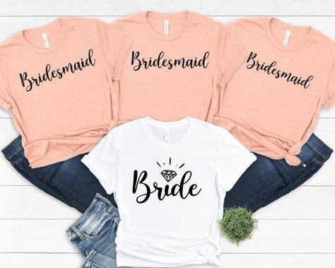 Weding Gift, Brides Maid Shirts, Bridal Party Tshirts, Bride Squad Shirt, Bachelorette Tees, Team Bride Shirts, Bachelorette Tshirts, Bride Shirt, Bridesmaid Shirts