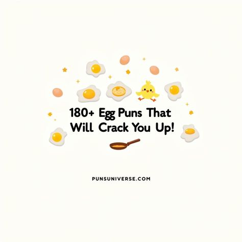 Get ready to eggs-perience a laughter scramble with our ultimate list of 180+ egg-citing puns that'll crack you up! These yolk-filled jokes are perfect for egg-sperts and pun enthusiasts alike. Whether you're looking to hatch up a conversation starter or simply in need of some egg-spiration, this carton of crack-ups will have you rolling. So, don't beat around the bush, dive into this egg-cellent collection and shell-ebrate the art of punning! #puns #EggPuns #FunnyQuotes #PunLovers #EggstraLaughs #WordPlay #HumorHatchery #CrackMeUp #JokeTime Egg Jokes, Basketball Puns, Water Puns, Pasta Puns, Egg Puns, Ghost Puns, Bird Puns, Jokes About Men, Funny Eggs