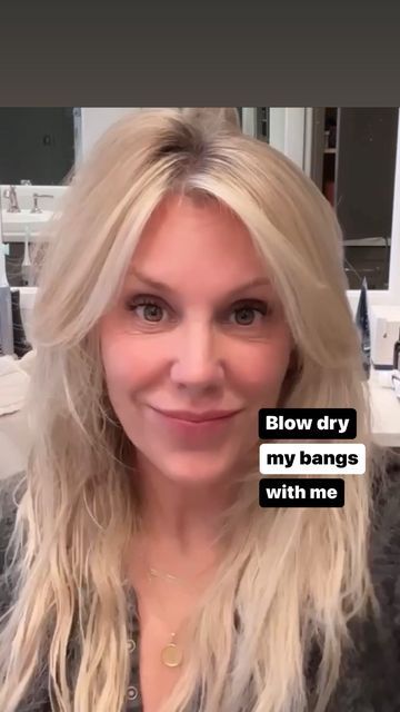 Styling Long Bangs Tutorial, Blow Dry Bangs Side, How To Part Bangs, How To Style Longer Curtain Bangs, Blow Dry Long Bangs, Long Parted Bangs, How To Blow Dry Long Curtain Bangs, How To Blow Dry Curtain Bangs Tutorial, Blow Dry Side Swept Bangs