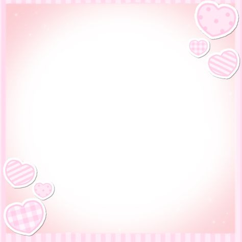 Heart Frame Border Aesthetic, Cutecore Border Transparent, Picsart Template, Garden Reference, Posting Schedule, Japan Kawaii, Pretty Garden, Cute Frames, Kawaii Core