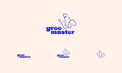 Groomaster - pet salon branding on Behance Pet Grooming Branding, Grooming Salon Logo, Pet Logo Branding, Pet Grooming Logo, Website Agency, Adobe Animate, Grooming Salon, Dog Branding, Pet Dress