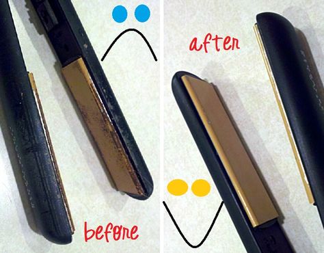 Clean those flat irons ladies!! How To Clean Your Flat Iron | One Good Thing by Jillee Hair Straighteners, Handy Dandy, Hair Spray, Back To Nature, Curling Iron, Diy Cleaning Products, Flat Iron, Household Hacks, Hair Dos