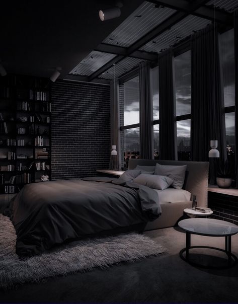 Black Bedroom Design, Black Bedroom Decor, Dream House Rooms, Dark Interiors, Room Design Bedroom, Luxury Homes Dream Houses, Dream House Interior, Room Inspiration Bedroom, Bedroom Aesthetic