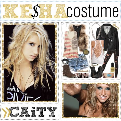 Ke$ha Costume. #Kesha #Outfit Kesha Halloween, Kesha Costume, Kesha Halloween Costume, Kesha Outfits, Kesha Style, Kesha Concert, Kesha Hair, Outfits For Halloween, 2015 Halloween Costumes