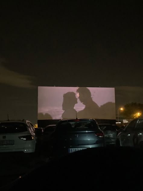 Feels Like A Movie Aesthetic, Car Movie Date Aesthetic, Drive Thru Movie Date, Car Film Aesthetic, Movie Drive In Aesthetic, Grease Wallpaper Aesthetic, Old Movie Couples, Drive In Movies Aesthetic, Movie Dates Aesthetic