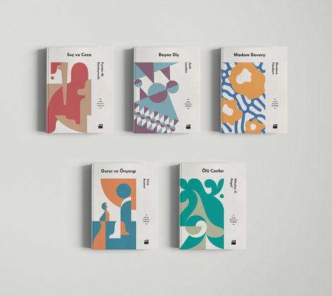 Literature Classics Series, Doğan Kitap - Fonts In Use Book Series Covers, Book Series Design, Literature Classics, Graphic Design Book Cover, Design Booklet, Aiga Design, Cover Design Inspiration, Poster Graphic Design, Web Design Mobile