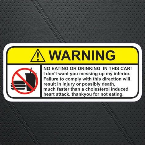 Warning Sticker, Bike Stickers, Eating Food, You Dont Want Me, Over The Top, Instagram Template, Car Decals, Car Stickers, Really Funny