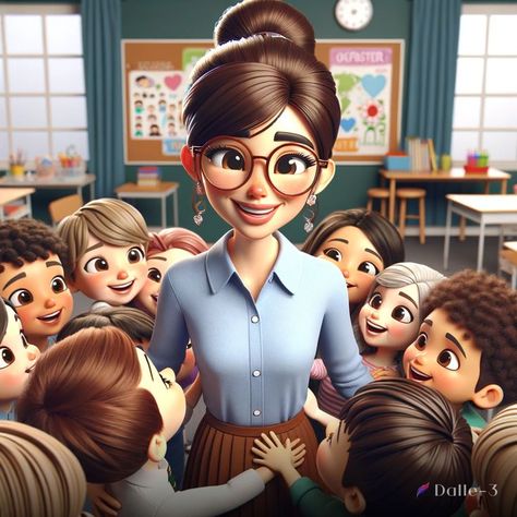 school teacher Teacher Cartoon Character Animation, Teacher Picture, Teacher Images, Teacher Cartoon, Creepy Faces, Teachers Day Card, Teacher Photo, Framed Wallpaper, Craft Corner