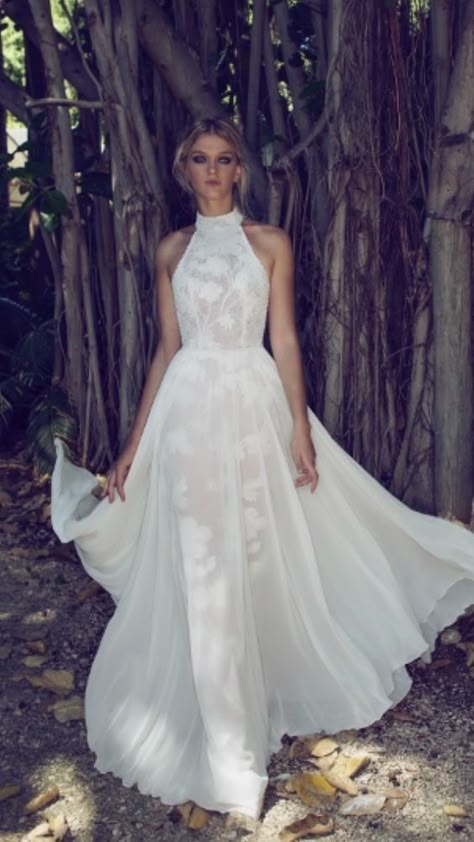 33 Elegant High-neck #Wedding #Dresses To Try - #wedding Lace Wedding Dress Halter, Chiffon Skirt Wedding Dress, Wedding Dress Halter Neck, Country Wedding Gowns, Halter Wedding Dress, Bohemian Wedding Dress Lace, Lace Applique Wedding Dress, Wedding Dresses Uk, High Neck Wedding Dress