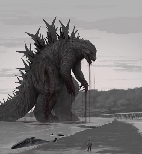 Original Godzilla, Big Lizard, Godzilla Art, Godzilla Monsterverse, Godzilla 2, Godzilla Comics, Kaiju Design, 2560x1440 Wallpaper, Monster Verse