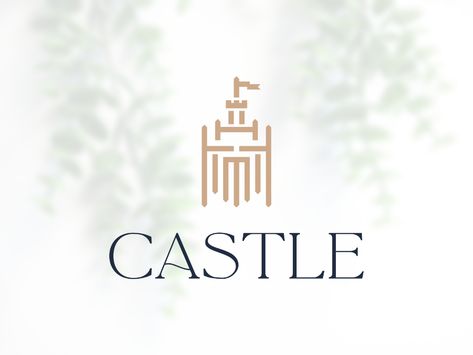 Logo/Branding Design for Castle. by Rinor Rama (.com) on Dribbble Castle Logo Design Creative, Gate Logo, Castle Logo, Restaurant Exterior Design, P Logo Design, Photography Backdrops Diy, Logo Branding Design, Circular Logo, Royal Castles