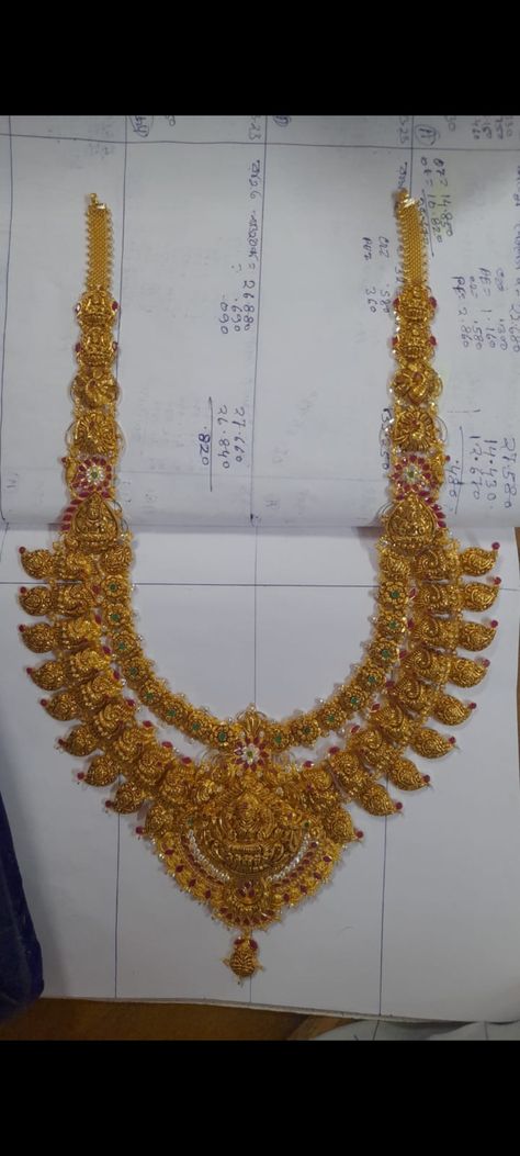 Simple Vadanam Designs, Haram Models Gold, Harams Gold Indian Jewellery Design, Chocker Gold Neckless, Gold Jewels Design Haram, 60 Grams Gold Haram Designs, Nakshi Haram Designs, Antique Haram Designs Gold, Long Haram Designs Indian