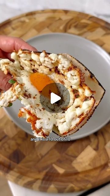 The Mediterranean Diet on Instagram: "🫒🌮 Crispy Feta Egg.  💁‍♀️ Type "Feta" If You Want to Get More Recipes From @mediterraneandiet_mealplan  👋 Follow @mediterraneandiet_mealplan to Get Daily Mediterranean Recipes  👉 Ingredients  ▢1 large egg ▢20 grams feta cheese ▢1 small tortilla or slice of toasted bread ▢¼ avocado ▢Dried oregano ▢Red pepper flakes ▢Cooking oil spray or olive oil spray ▢Lemon juice ▢Garnish with pickled onions and chili oil  Instructions In a small fry pan or skillet, add a spray of cooking oil and crumble over the feta cheese, ensuring the outside circle of the pan is also covered Allow the feta cheese to sizzle and sauté over a medium heat for a couple of minutes so the cheese can melt without burning. Gently crack the egg in the center of the pan Season the egg Crispy Feta, Cheese Quesadilla, Olive Oil Spray, Small Fry, Toasted Bread, The Mediterranean Diet, Chili Oil, Pickled Onions, Fry Pan