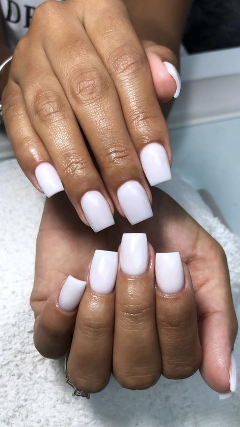 Sweet Nails, Plain Nails, Polygel Nails, Short Square Acrylic Nails, Baddie Nails, New Nails, Short Acrylic, Square Acrylic Nails, Dream Nails