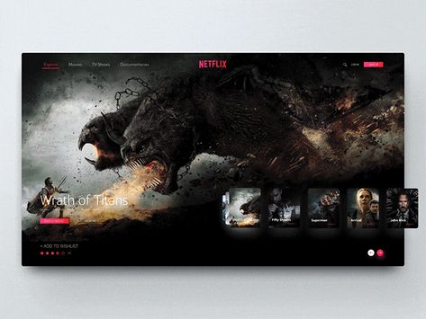 Netflix - Home Page by Deniz Kurtcepe Netflix Home Page, Netflix Website, Webpage Layout, Netflix Home, Movie Sites, Publicidad Creativa, Web Ui Design, Ui Design Inspiration, Web Inspiration