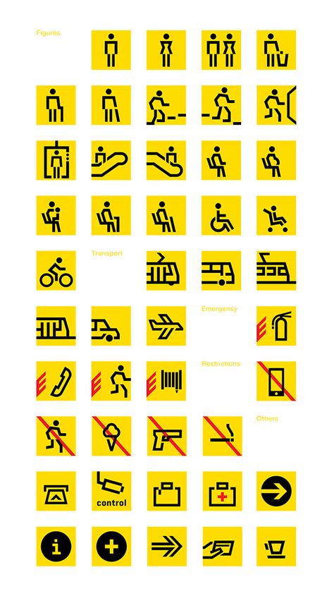 Wayfinding Icons on Behance Behance Icon, Pictogram Design, Wayfinding Signage Design, Sign System, Wayfinding Design, Wayfinding System, Icon Design Inspiration, Signage System, Environmental Graphic Design