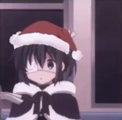 Anime Christmas Pfp, Love Chunibyo, Christmas Pfps, Rikka Takanashi, Christmas Pfp, Cute Pfp, Matching Anime, Anime Christmas, Couples Icons