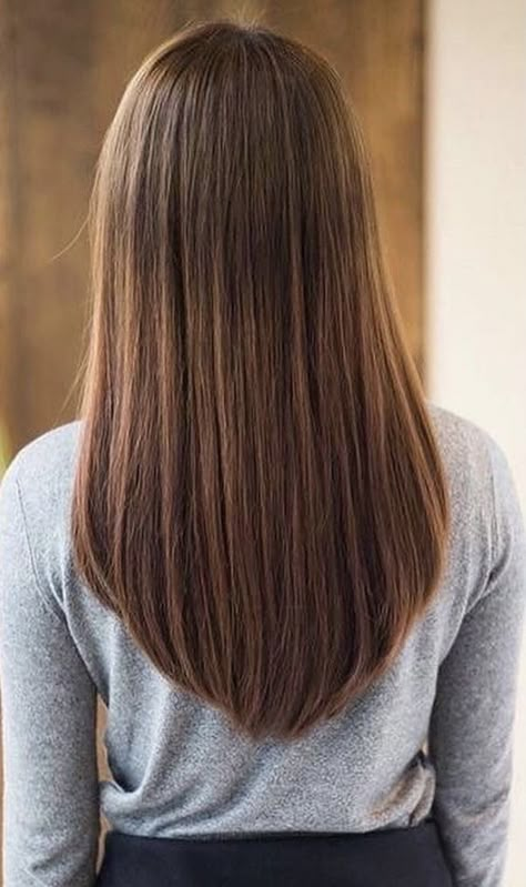 Haircuts For Long Hair Straight, Round Haircut, V Cut Hair, V Hair, U Shaped Hair, Straight Hair Cuts, Long Brown Hair, Haircuts Straight Hair, Haircuts For Medium Hair