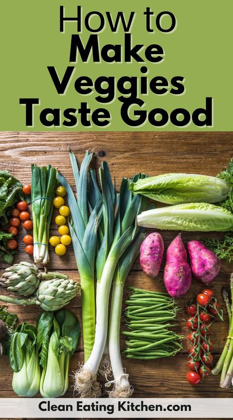 It’s important to enjoy a variety of vegetables on a daily basis for overall health. But, what happens if you don’t like the way vegetables taste? In this article, I share 7 tips for how to make vegetables taste good, even for the pickiest of eaters! Make Vegetables Taste Good, Clean Eating Diet Recipes, Vegetable Cooking, Real Food Diet, Recovery Food, Healthy Recipes For Diabetics, Healthy Meals To Cook, Eat Better, Dairy Free Options