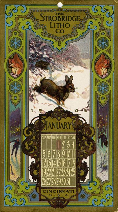 Vintage Calendar, Art Nouveau Illustration, Vintage Typography, Illustrations And Posters, Rare Books, Vintage Wallpaper, Months In A Year, Vintage Cards, Public Library