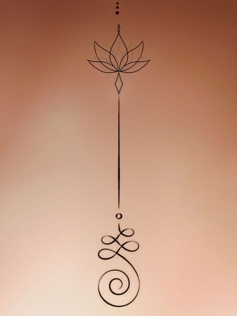 195+ Meaningful Unalome Tattoo Ideas (2023) - TattoosBoyGirl Unalome Lotus, Small Symbol Tattoos, Tato Dengan Makna, Buddhist Tattoo, Polynesian Tattoos, Boho Tattoos, Unalome Tattoo, Muster Tattoos, Geometric Tattoos