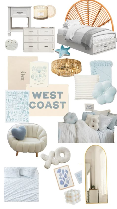 Sea Salt Room, Sea Salt Bedroom, Coziest Bedroom, Beach House Bedroom Ideas, Coastal Room Ideas, Coastal Granddaughter Room, Ocean Themed Room, Surf Room Decor, Coastal Room Decor