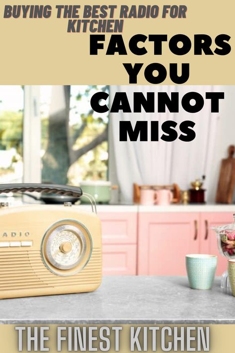 Enjoy your favorite radio shows and music from your kitchen counter. Now, if you’re wondering which small radio is best to start with, we’ve made things easier for you. We have shortlisted our top favorite small radios for the kitchen. Let’s get started! Kitchen Radio, Small Radio, Kitchen 2022, Kitchen 2021, Vintage Radio, Kitchen Counter, A Kitchen, Radios, The Kitchen