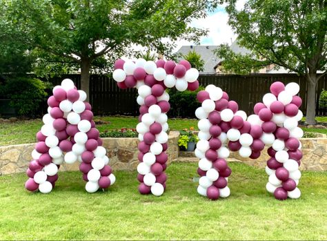 College Balloons, Balloon Letters, Ring Day, Graduation Parties, Texas A&m, Letter Balloons, Grad Party, Grad Parties, Graduation Party