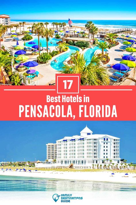 17 Best Hotels in Pensacola, FL — The Top-Rated Hotels to Stay At! Pensacola Restaurants, Pensacola Beach Florida, Florida Travel Destinations, Best Family Resorts, Alabama Beaches, Family Friendly Resorts, Beach Place, Family Friendly Hotels, Florida Hotels