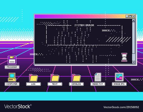 Old Computer Screen, Screen Glitch, Vaporwave 80s, Old Computer, Start Screen, Computer Programmer, 80s Design, Computer Icon, Old Computers