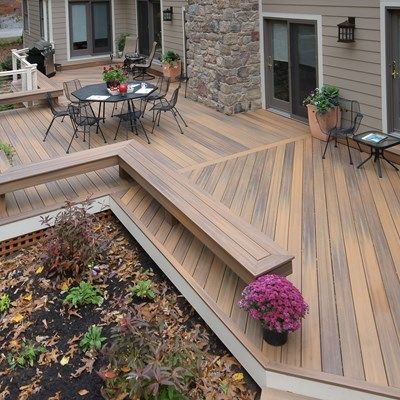 Deck Walkway, Small Backyard Decks, Ground Level Deck, Balkon Decor, Deck Pictures, Patio Deck Designs, Wooden Deck, Deck Designs Backyard, Deck With Pergola